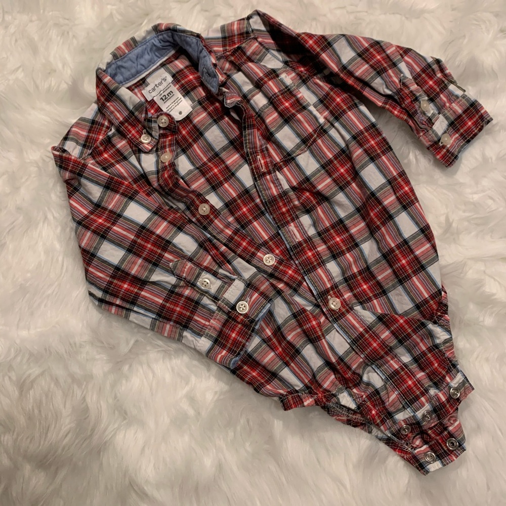 Toddler one piece button down